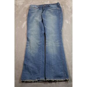 Fancy Collection Jeans Womens 27 Bootcut Embroidered Guitar Pockets Distressed